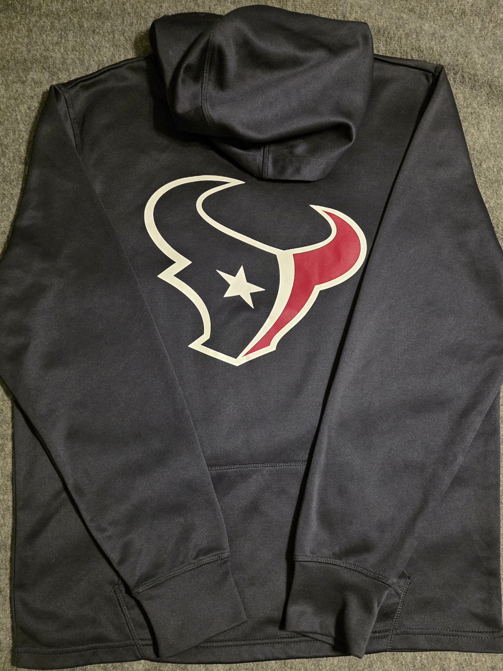 47 Brand Men's Navy Blue Hoodie with Red & White Team Logo